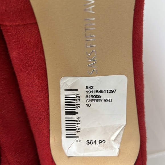Saks Fifth Avenue Red Heels - Picture 5 of 8